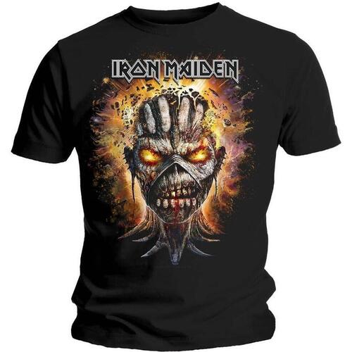 textil Camisetas manga larga Iron Maiden Eddie Exploding Head Negro