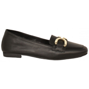 Zapatos Mujer Mocasín Top3 mocasin con estribo y punta cuadrada tacon 3cm Negro