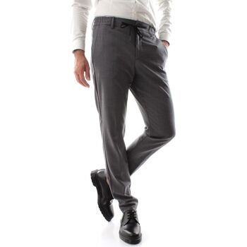 textil Hombre Pantalones Berwich SPIAGGIA SLIM BN6000X-GREY Gris