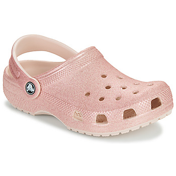 Zapatos Niña Zuecos (Clogs) Crocs Classic Glitter Clog K Rosa / Glitter