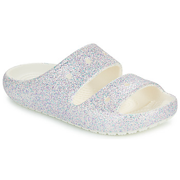 Crocs Classic Glitter Sandal v2 K Blanco / Glitter
