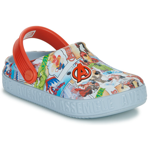 Zapatos Niños Zuecos (Clogs) Crocs Avengers Off Court Clog K Gris / Multicolor