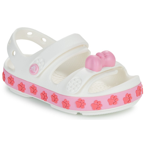 Zapatos Niños Sandalias Crocs Crocband Cruiser Pet Sandal T Blanco / Rojo