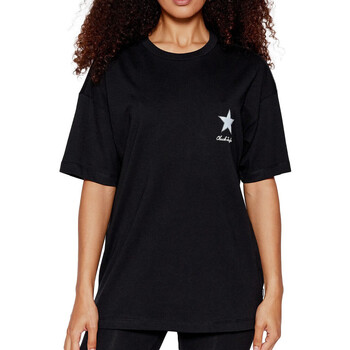 textil Mujer Camisetas manga corta Converse  Negro