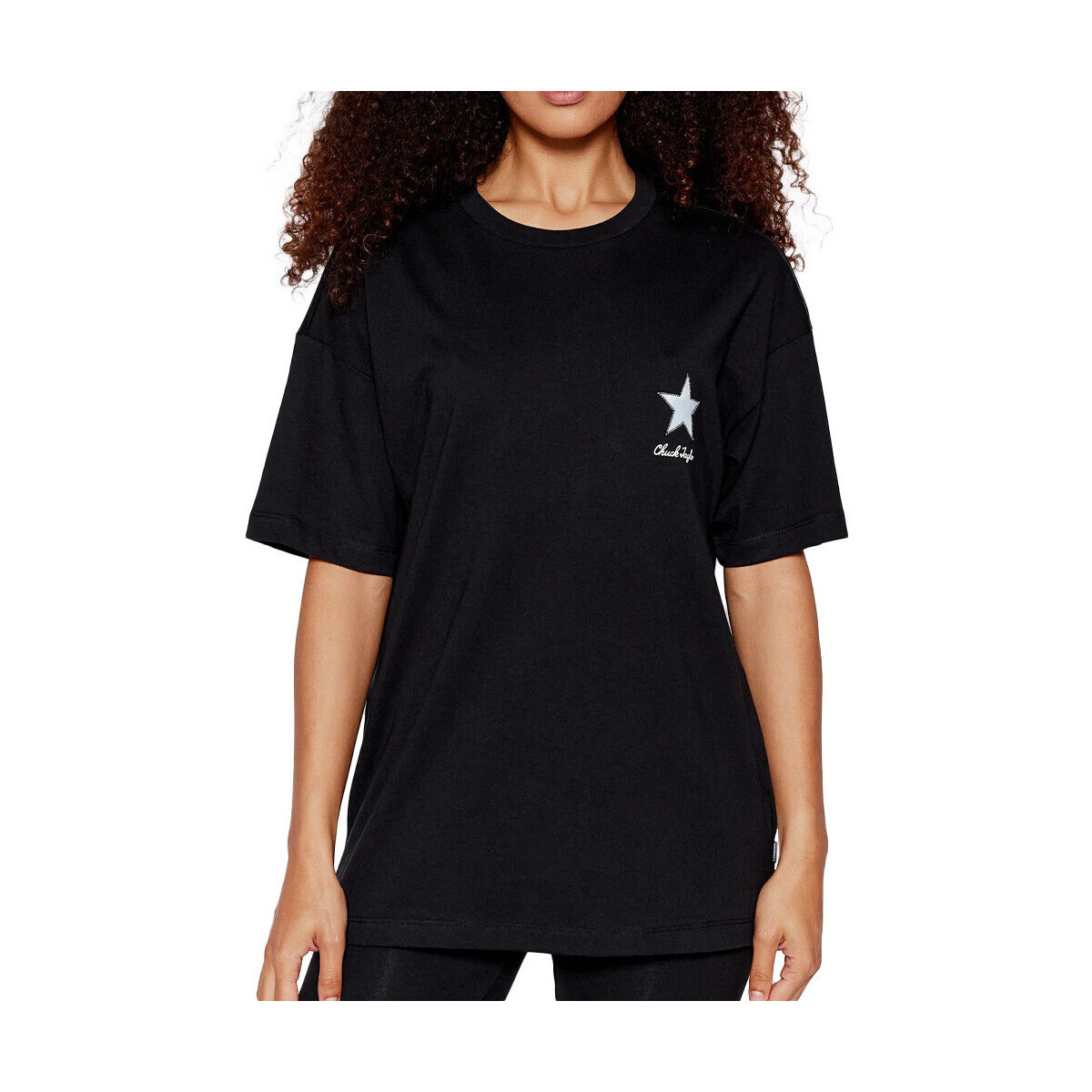 textil Mujer Tops y Camisetas Converse  Negro