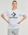 textil Camisetas manga corta Converse STAR CHEVRON TEE WHITE Blanco