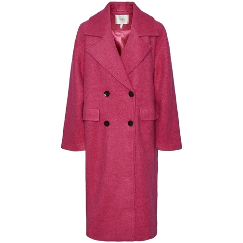 textil Mujer Abrigos Y.a.s YAS Noos Mila Jacket L/S - Fuchsia Purple Rosa