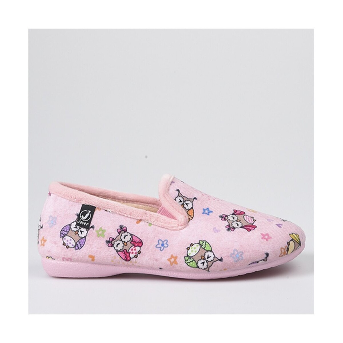 Zapatos Niños Derbie & Richelieu Javer Zapatillas de Casa  Búhos 3-114 Rosa Rosa