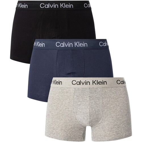 Ropa interior Hombre Calzoncillos Calvin Klein Jeans Pack De 3 Calzoncillos Con Logo Estampado Multicolor