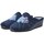 Zapatos Mujer Derbie & Richelieu Garzon Zapatillas de Casa  Rombos 169.247 Marino Azul