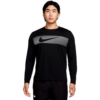 textil Hombre Camisetas manga larga Nike CAMISETA  RUNNING MILER FLASH FB8552 Negro