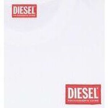 textil Hombre Tops y Camisetas Diesel A11593 0NIAR T-NLABEL-L1-100 Blanco