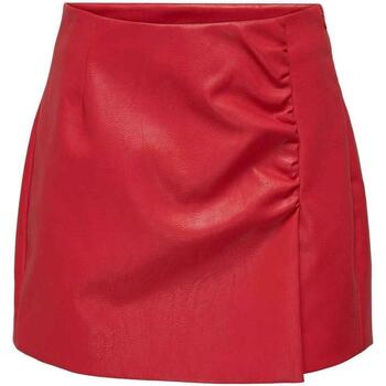 textil Mujer Faldas Only ONLADA FAUX LEATHER SKIRT OTW Rojo