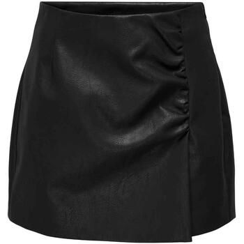 textil Mujer Faldas Only ONLADA FAUX LEATHER SKIRT Negro