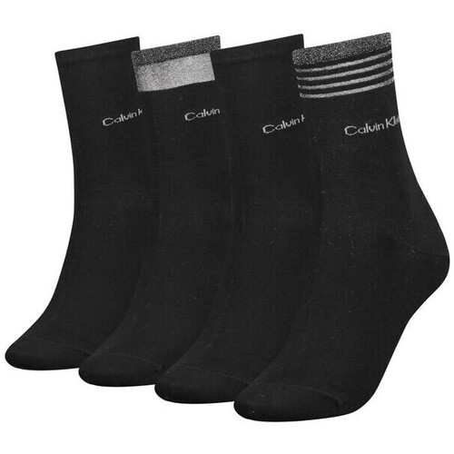 Accesorios Mujer Calcetines Calvin Klein Jeans CALCETINES 4P LUREX  MUJER 