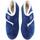 Zapatos Mujer Pantuflas Escoolers E120-10 BOTÍN VELCRO COPO NIEVE FORRO LANA MUJER Azul
