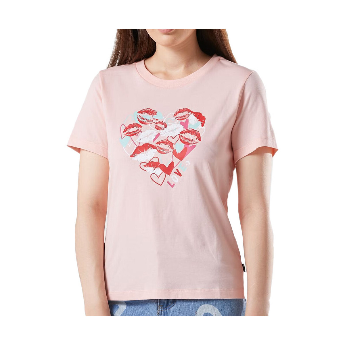textil Mujer Tops y Camisetas Converse  Rosa