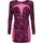 textil Mujer Vestidos cortos Amen HMW23433 Rosa