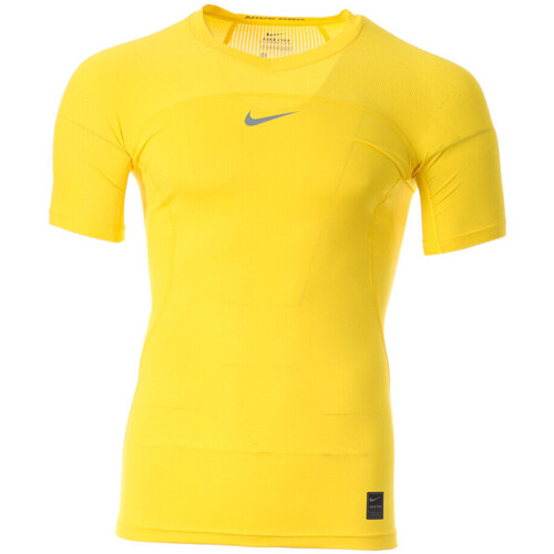textil Hombre Camisetas manga larga Nike  Amarillo