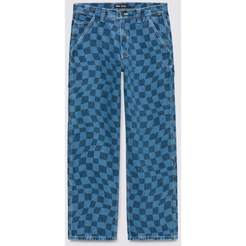 textil Hombre Pantalones Vans Drill chore carp checkboard denim pant Azul