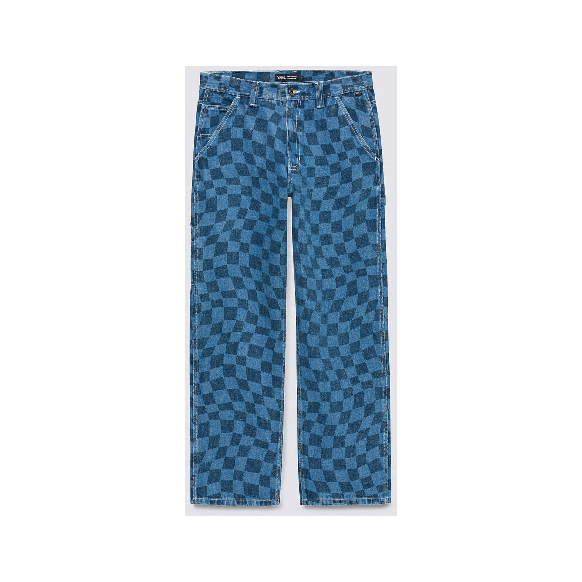 textil Hombre Pantalones Vans Drill chore carp checkboard denim pant Azul