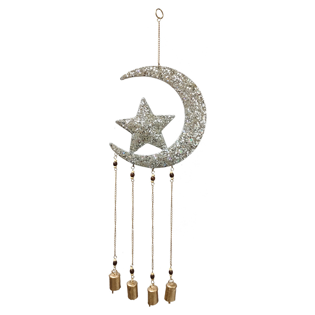Relojes & Joyas Colgante Signes Grimalt Adorno Movil Luna y Estrella Plata