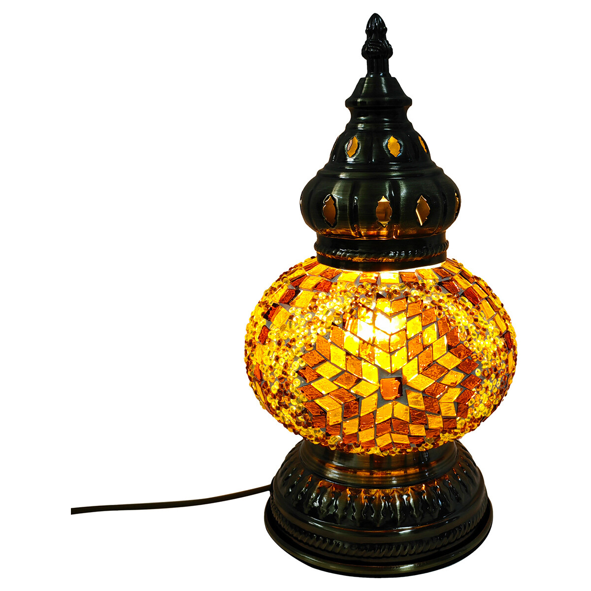 Casa Lámparas de mesa Signes Grimalt Lámpara mosaico Naranja