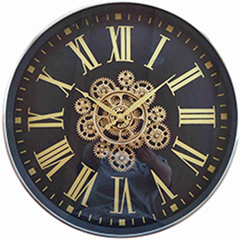 Casa Relojes Signes Grimalt Reloj de pared de engranaje Negro