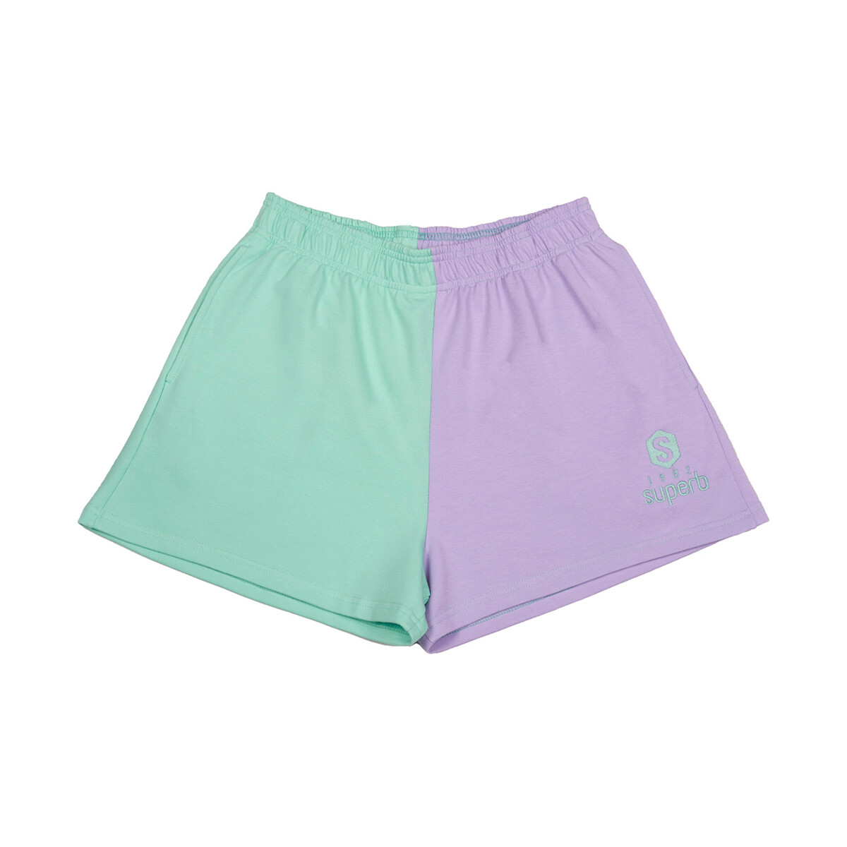 textil Mujer Pantalones cortos Superb 1982 RSC-S2104-GREEN-LILAC Verde