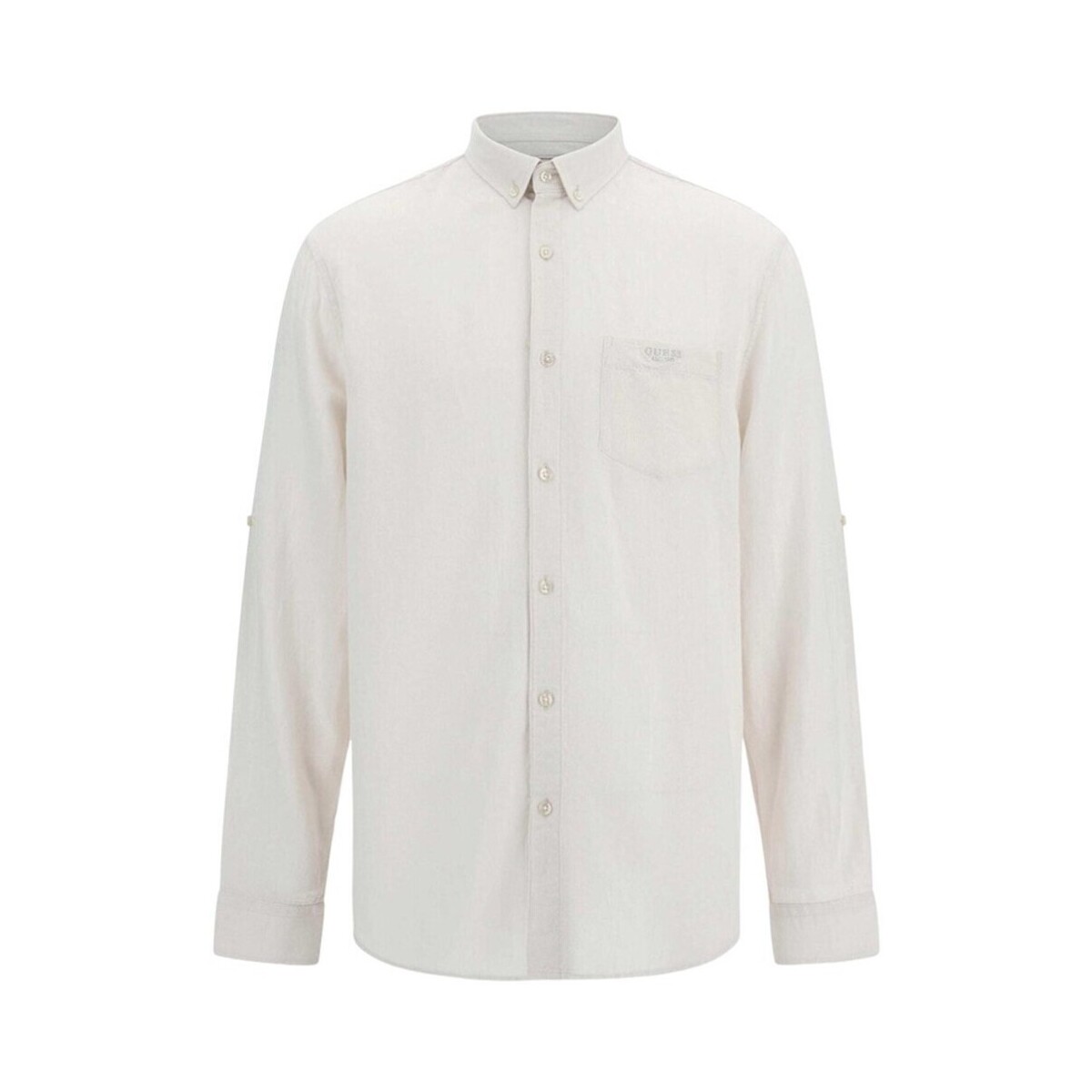 textil Hombre Camisas manga larga Guess M3GH66 WFDT0 Blanco