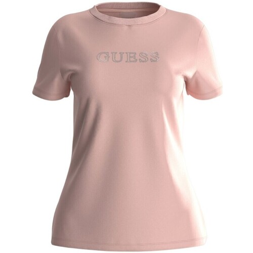 textil Mujer Tops y Camisetas Guess V3BI11 J1314 G66E Rosa