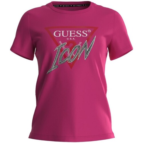 textil Mujer Tops y Camisetas Guess W3BI42 I3Z14 Rosa