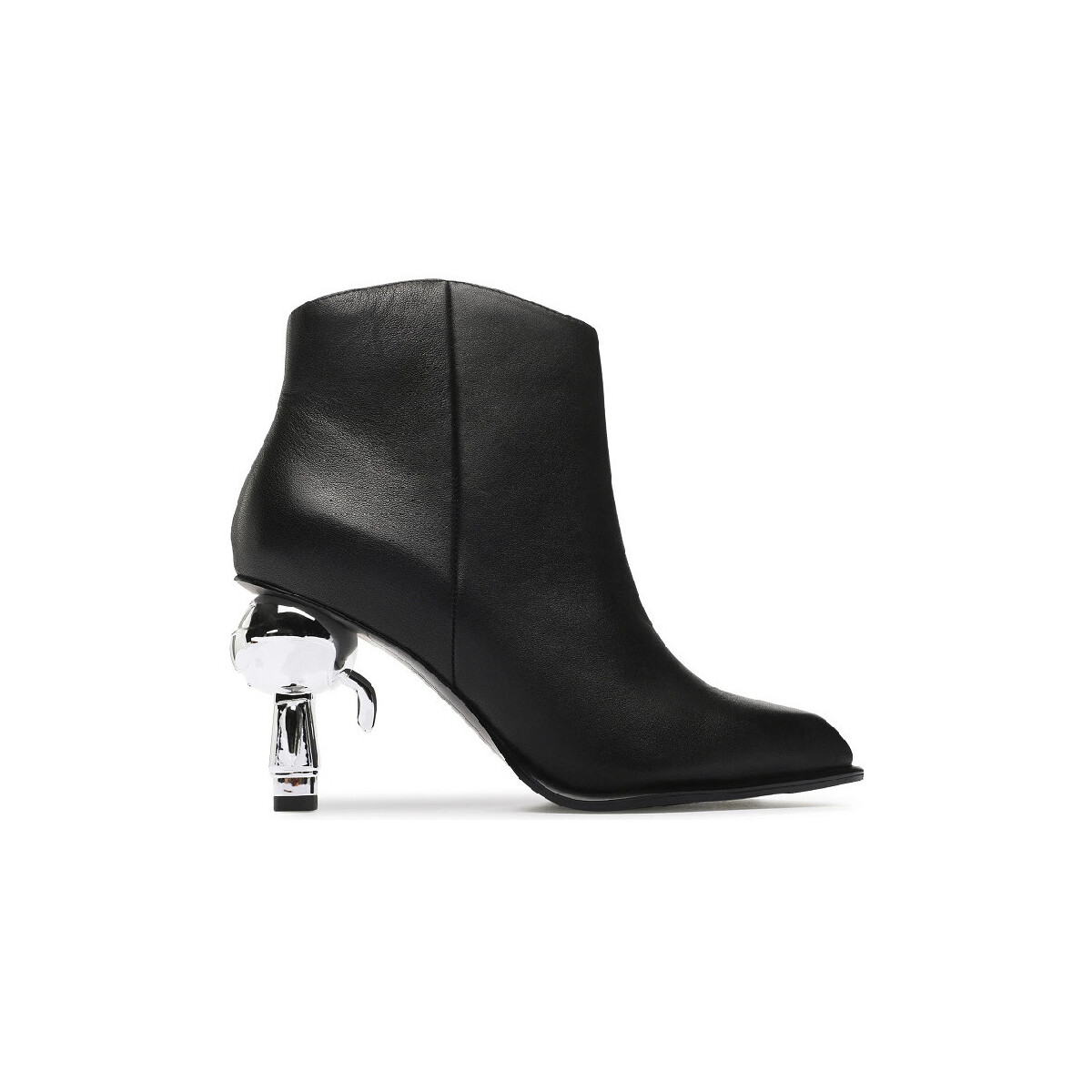 Zapatos Mujer Botines Karl Lagerfeld IKON HEEL SHORT ZIP BOOT KL39035 NEGRO Negro