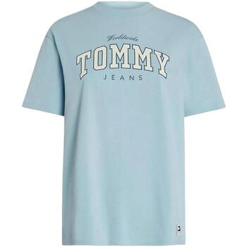 textil Mujer Camisetas manga corta Tommy Hilfiger DW0DW17375C10 Azul
