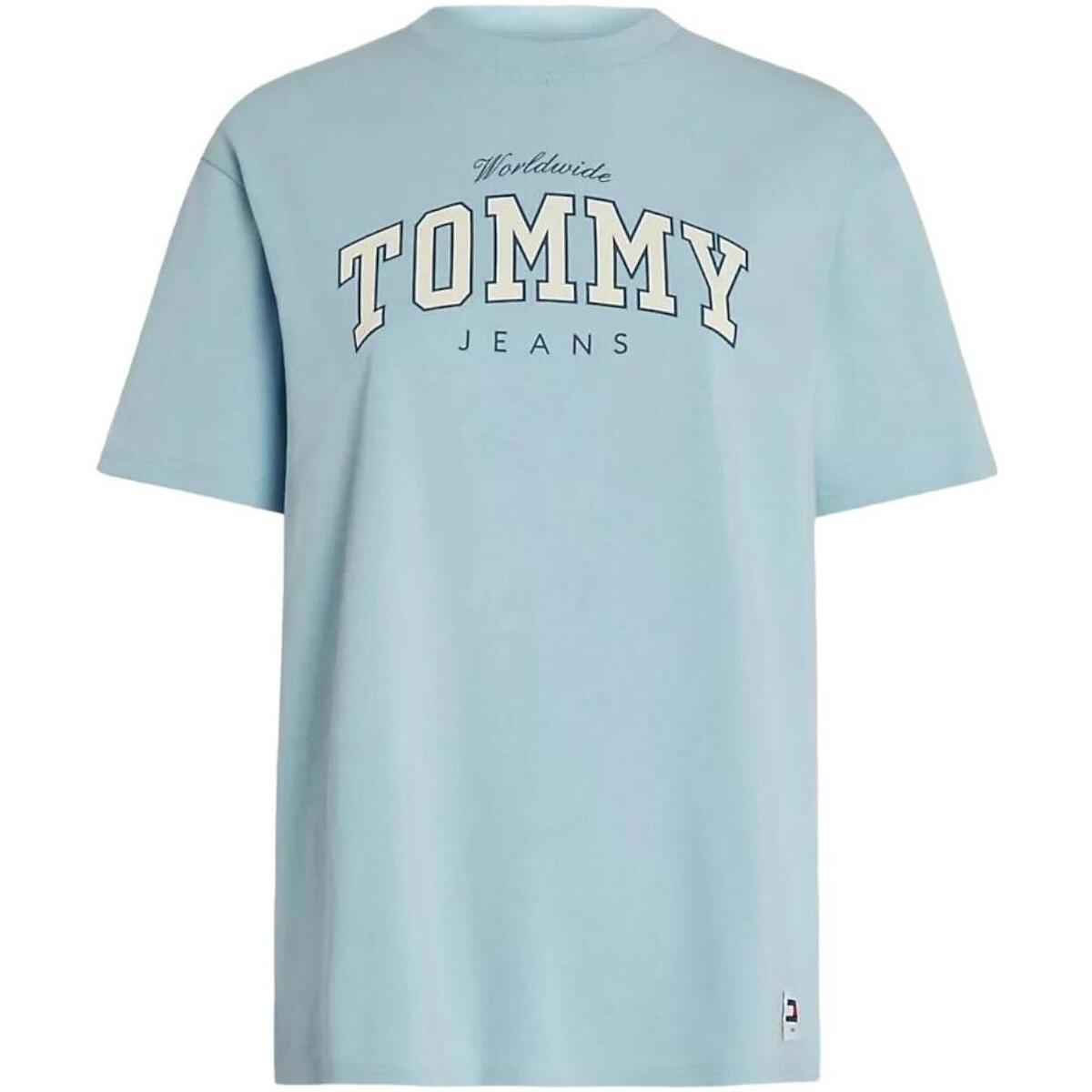 textil Mujer Camisetas manga corta Tommy Hilfiger DW0DW17375C10 Azul