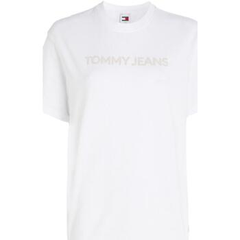textil Mujer Camisetas manga corta Tommy Hilfiger DW0DW17363 YBR Blanco