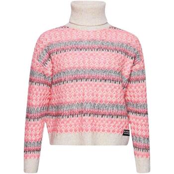 Superdry ROLL NECK CROP KNIT Rosa