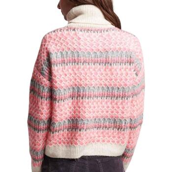 Superdry ROLL NECK CROP KNIT Rosa