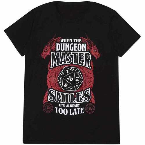 textil Camisetas manga larga Dungeons & Dragons When The Dungeon Master Smiles Negro