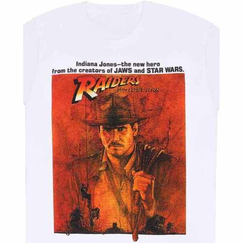 textil Camisetas manga larga Indiana Jones Raiders Of The Lost Ark Blanco