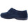 Zapatos Hombre Pantuflas Garzon - Zapatilla Casa Hombre Cerrada Suatex Logo G con Velcro Azul