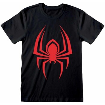 textil Camisetas manga larga Marvel Hanging Spider Negro