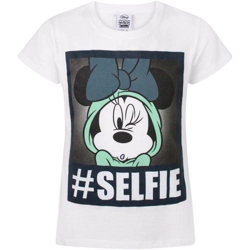 textil Niña Camisetas manga larga Disney Selfie Blanco