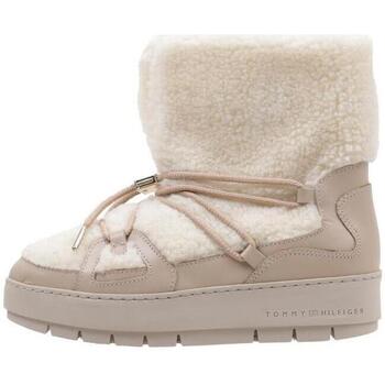 Zapatos Mujer Botas Tommy Hilfiger TOMMY TEDDY SNOWBOOT Beige