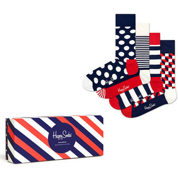 Ropa interior Calcetines Happy socks Classic Navy 4-Pack Gift Box Multicolor
