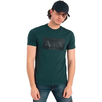 textil Hombre Camisetas manga corta Emporio Armani - Camiseta con Logo Verde