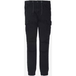 textil Hombre Pantalones chinos Schott TRRELAX70 - Hombres Negro