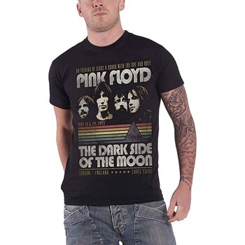 textil Camisetas manga larga Pink Floyd RO267 Negro