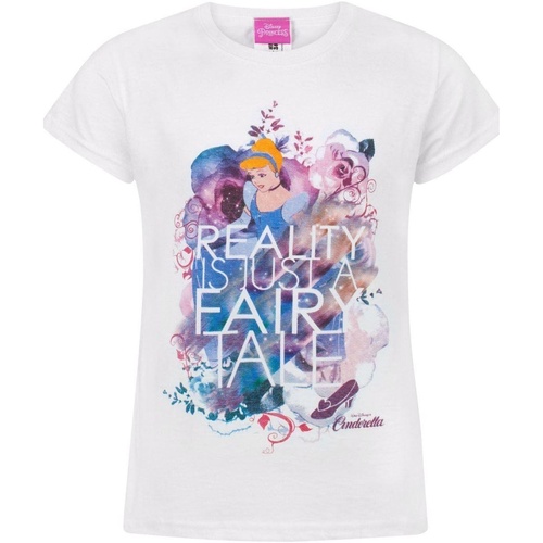 textil Niña Camisetas manga corta Cinderella Reality Is Just A Fairy Tale Rojo