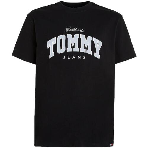 textil Hombre Camisetas manga corta Tommy Hilfiger DM0DM18287BDS Negro